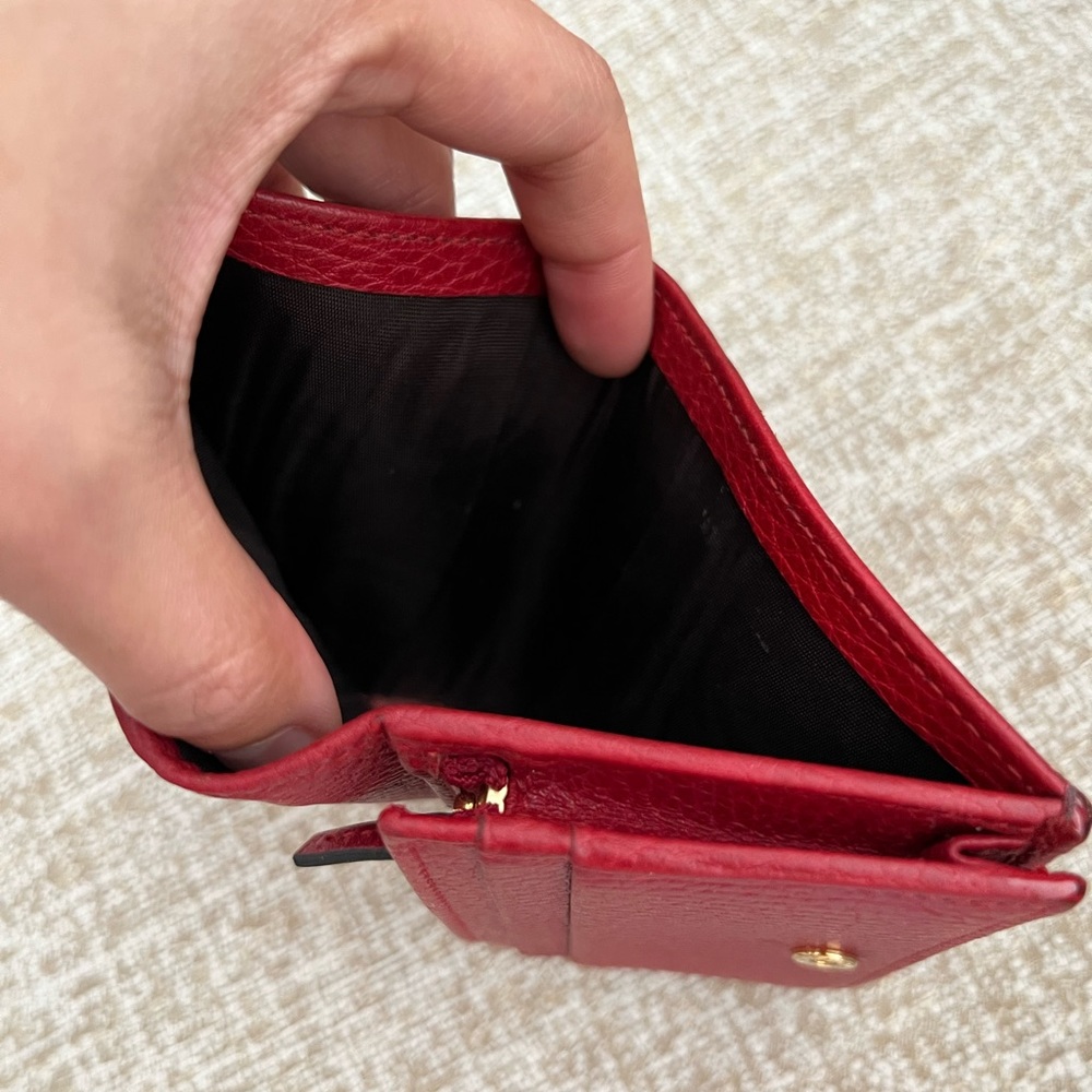Authentic Gucci Leather Red GG Wallet - Picture 8 of 12